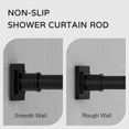 thumbnail image 2 of Tension Shower Curtain Rod - Shower Rod Tension Mounted No Drill Shower Curtain Rods Spring Tension Rod Adjustable Tension Curtain Rod for Windows Bathroom, 2 of 6