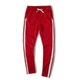 thumbnail image 3 of Men's Relaxed Fit Pants Sweatpants Pants With Stretch Striped Red Xl, 3 of 3