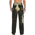 thumbnail image 3 of Daiia Western Desert Skull Cowboy Men's Sleep Pant with Pockets and Drawstring,Pajama Pants-Small, 3 of 9