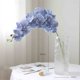 thumbnail image 2 of Flores de imitación de Phalaenopsis azul púrpura, arreglos florales decorativos for sala de estar., 2 of 6