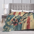 thumbnail image 6 of Patriotic Cycling Throw Blanket Gifts, Blanket with American Flag and Cyclist Print 50x40, 6 of 6