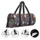 thumbnail image 3 of Balery Forest Cute Owl Bolsa de Gimnasio para Mujeres y Hombres, Bolsa de Viaje Impermeable, Bolsa de Fin de Semana con Compartimento para Zapatos y Bolsillo Húmedo, 3 of 6