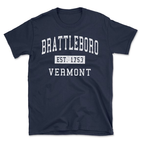 Brattleboro Vermont Classic Established Men's Cotton T-Shirt