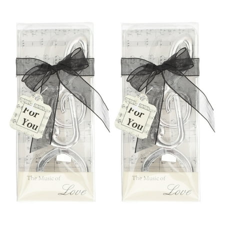 

2pcs Note Design Bottle Openers Metal Crafts Bottle Openers Bottle Lifters