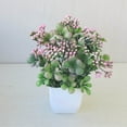 thumbnail image 4 of SPRING PARK 1Pc Artificial Fake Flower Potted Plant Bonsai Party Outdoor Home Decor Garden, 4 of 7