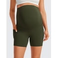thumbnail image 2 of CRZ YOGA Womens Butterluxe Maternity Yoga Biker Shorts with Pockets 5 Inches, 2 of 5
