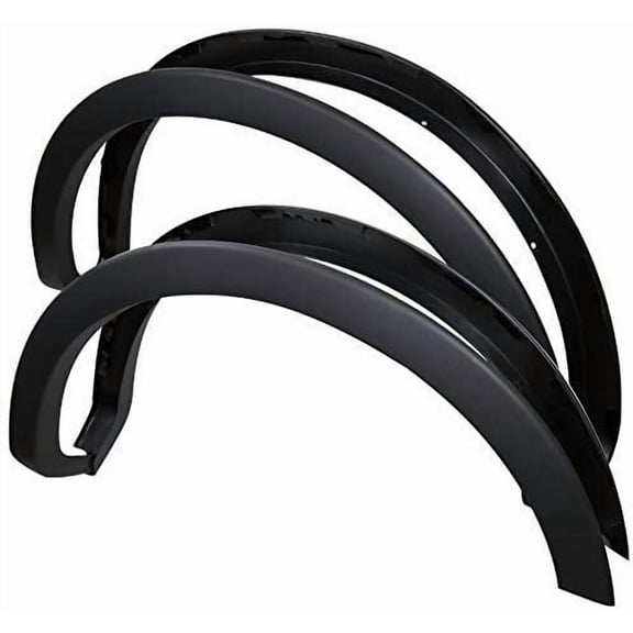 Factory OE Style Fender Flare Black Paintable Made For And Compatible With 2004 - 2008 Ford F-150 F150 Styleside 04 05 06 07 08