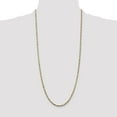 thumbnail image 3 of Diamond2Deal 925 Sterling Silver And Yellow Vermeil 2.5mm Diamond-Cut Rope Chain Necklace for Women 30", 3 of 6