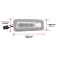 thumbnail image 1 of 2 Pack LED SMD License Plate Light Rear Light Directly Fits for Chrysler 200 2015-2017-, 1 of 4