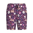 thumbnail image 3 of Picia Cute Squirrel Floral Pajama Shorts for Men, Men's Pajama Bottoms, Sleepwear,Short Pajama Pants-XX-Large, 3 of 9