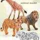 thumbnail image 3 of Mini animales salvajes de plástico, modelos de juguetes, kit de figuras de animales realistas de la jungla, 3 of 5