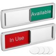 thumbnail image 2 of 2 Pcs Vacant Occupied Signs Privacy Signs Available Or In Use Sign Slider Door Indicator Signs For Home Office Restroom Conference, 2 of 2