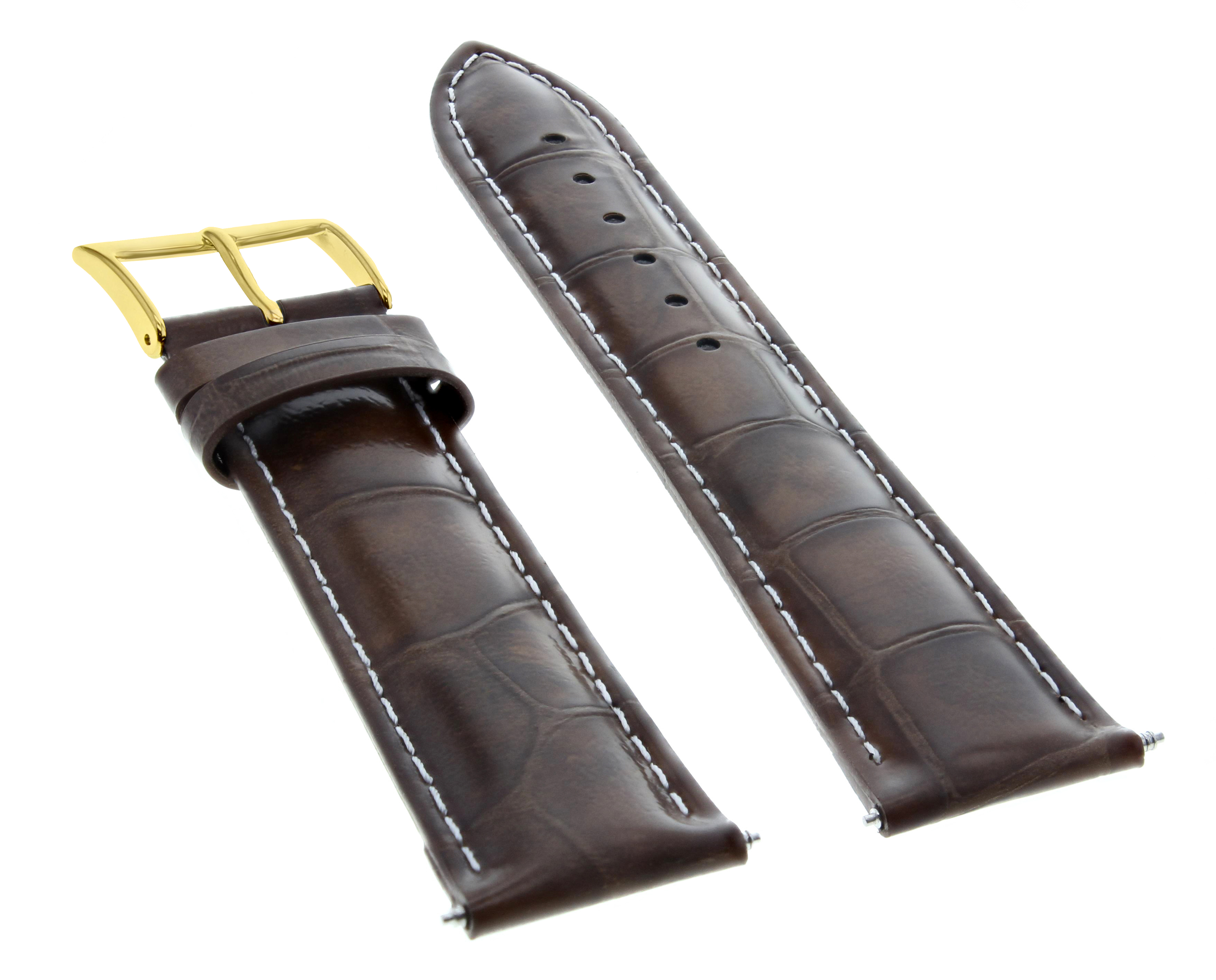 Ewatchparts 18MM LEATHER WATCH BAND STRAP FOR JAEGER LECOULTRE D