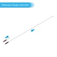 thumbnail image 4 of Unique Bargains 1.6M/5.2ft Telescopic Handheld Flagpoles,2Set Pointer Stick w Sponge Handle Red, 4 of 8
