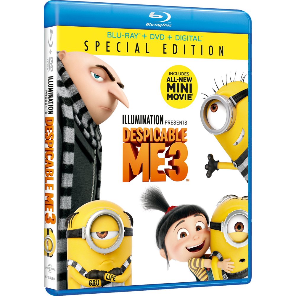 Despicable Me 3 Special Edition (Bluray + DVD + Digital Copy