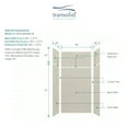 thumbnail image 5 of Transolid Ewkx483696 Expressions 48" W X 36" D X 96" H Six Panel Shower Wall Kit - Cameo, 5 of 6