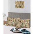 thumbnail image 5 of Rustic Botanical Pillow Covers King Size 2 Pack, Vintage Floral Wildflower Soft Bed Throw Pillowcases Breathable Cooling Long Lumbar Body Pillow Sham Cover for Bed Sofa 20''x36'', 5 of 7