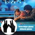 thumbnail image 2 of Guantes De Billar Guantes de billar para piscina, ligeros, con dedos abiertos, para entrenamiento amateur (negro), 1 ud. Tmvgtek Para Estrenar, 2 of 3