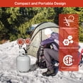 thumbnail image 6 of 30,000 BTU Propane Tank Top Heater, 2 Burner Tank Top Heater with Shut-off Valve and Tip-over Switch, Portable LP Gas Heater for Camping, Outdoor Sports Event, Garage, Porch, 6 of 9