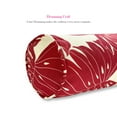 thumbnail image 6 of FBTS Prime Throw Bolster Pillows Set of 2 Red Leaves Round 20x6 Inch Patio Neck Roll Pillows, 6 of 7