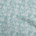 thumbnail image 1 of oneOone Velvet Turquoise Blue Fabric Asian Floral Sewing Material Print Fabric By The Yard 58 Inch Wide, 1 of 4