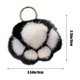 thumbnail image 3 of Mom's Best Llavero con pompón de bola de pelo con forma de pata de gato, súper esponjoso, 3 of 6
