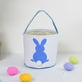 thumbnail image 3 of CUITING Large Capacity Easter Goodie Bag with Bunny Pattern ＆ Tail Candy Gifts Basket, 3 of 12