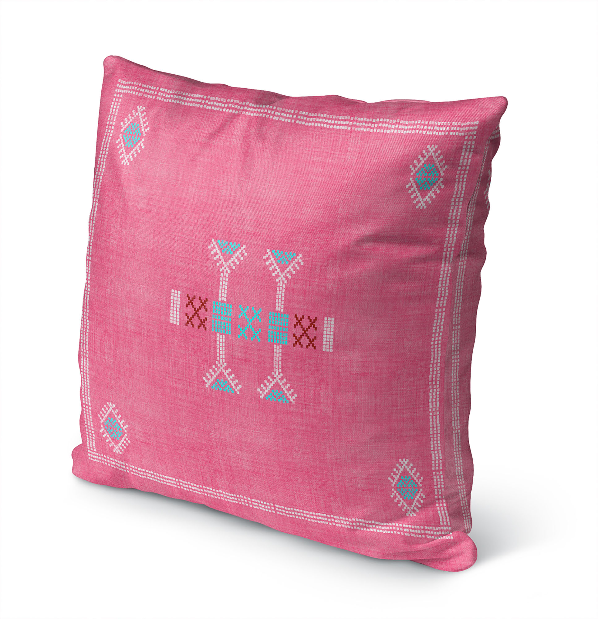 Moroccan Kilim Pink Outdoor Pillow by Kavka Designs - image 3 of 5