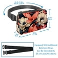 thumbnail image 3 of Petal flowers Lightweight Adjustable Waist Pack Cross Body Bag Money Belt with Extension Strap Unisex, 3 of 7