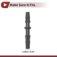 thumbnail image 4 of Conector de Tubería en Forma de I de 2 Vías de Plástico de Bargains Únicos 0.19" Negro 5 Pcs, 4 of 7
