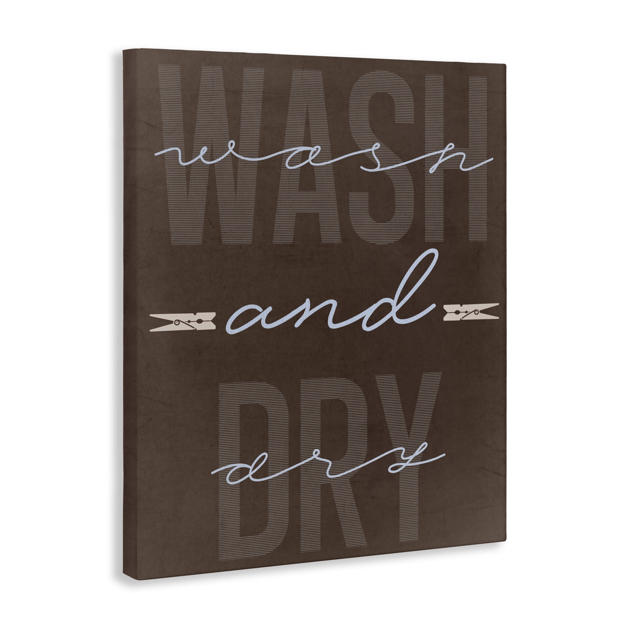 Wash And Dry Brown Canvas Wall Art, design by Marcus Prime