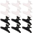 thumbnail image 1 of 12 piezas de pinzas para el cabello con forma de mariposa, pinzas para el cabello con forma de mariposa, pasadores con pinza en blanco y negro, 1 of 3