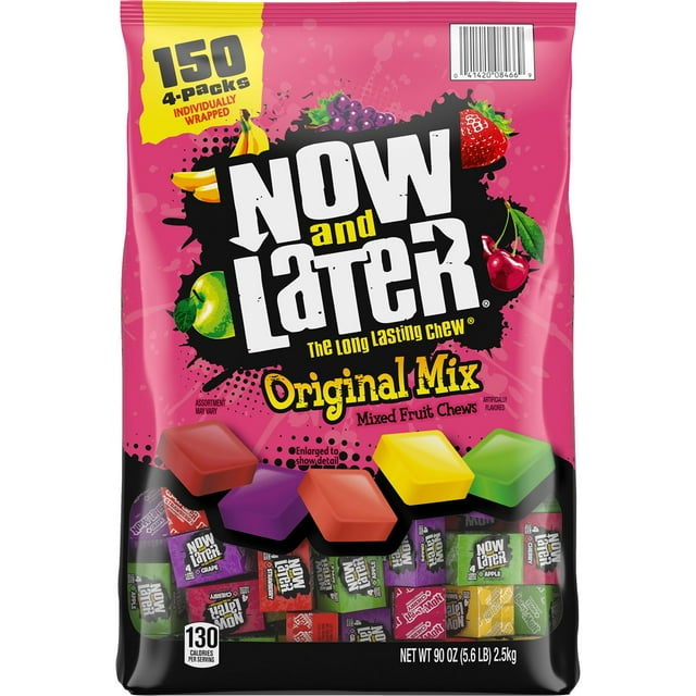 Now & Later Fruit Chews Candy, 150 pcs.