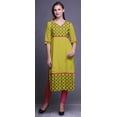 thumbnail image 2 of Bimba Kurtis Droits à Panneaux pour Femmes Robe Kurti Longue Haut Indien Imprimé, 2 of 5