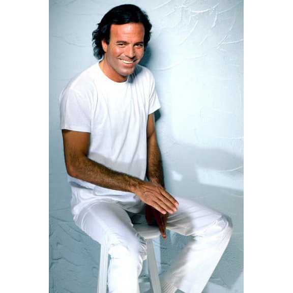 Julio Iglesias White T-Shirt Color 24x36 Poster