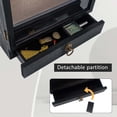 thumbnail image 5 of Rustic Black Wooden Shadow Box Frame with Drawer and Soft Line Back, 5 of 6