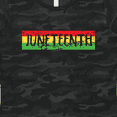 thumbnail image 4 of Inktastic Juneteenth Banner in Red Yellow and Green Women's T-Shirt, 4 of 5