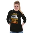 thumbnail image 4 of In Case of Zombie Outbreak Eat Candy Plus Size Long Sleeve Graphic Tee Shirt Brisco Brands 2X, 4 of 5