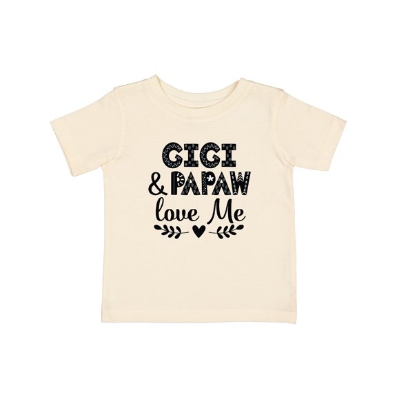 Inktastic Gigi and Papaw Love Me Boys or Girls Baby T-Shirt