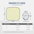 thumbnail image 3 of Daiia Yellow Lemon Leaves 2PCS Car Windshield Sun Shade, Foldable Sun Shield for Car Front Window, Auto Sun Blocker Visor Protector Universal for Truck SUV Pickup-Small, 3 of 7