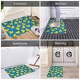 thumbnail image 5 of Rateoe Rubber Duck Pattern Flannel Door Mat Indoor Outdoor Entrance, Waterproof All-Weather Doormat,Fade Resistant, Low Profile Entryway Mat 16x24in, 5 of 7