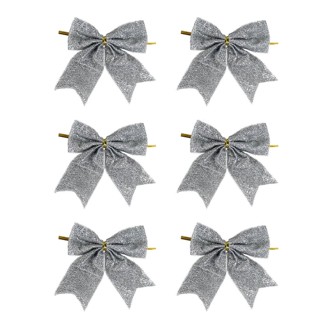 Outdoor Christmas Decorations,6-Piece 9cm Mini Christmas Tree Hanging Ornament Set, Small Holiday Decoration for Display