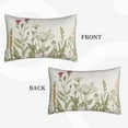 thumbnail image 4 of Haiem Pillowcase for Hair and Skin Queen - Herbs and Wildflowers Printed Soft Pillowcase with Envelope Closure-20"x30", 4 of 9