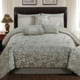 thumbnail image 2 of Riverbrook Home Platinum Leaf 7-Piece Bedding Comforter Set, 2 of 2