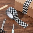 thumbnail image 4 of 1 Roll Checkered Flag Tape Checkered Duct Tape Race Car Tape Printed Tape Black and White Tape Roll 100m for Scrapbooking DIY Crafts Box Decoration DIY, 4 of 8