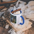 thumbnail image 5 of 3dRose, Squirrel Eating Acorns Photographed by Angelandspot, 15oz Two-Tone Blue Mug, 5 of 7