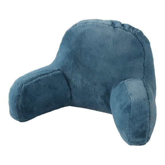 Faux Fur Bed Rest Pillow with Removable Cover, Kerry Blue