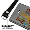 thumbnail image 3 of Dinosaurs from A to Z Word Art Dinosaur Train Rectangle Leather Luggage Card Suitcase Carry-On ID Tag, 3 of 8