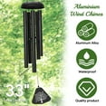 thumbnail image 7 of Livhil Wind Chimes for Outside, Sympathy Memorial Wind Chimes Deep Tone, Soothing Aluminium Windbell, Large Wind Chimes with 5 Thicken Tubes & Hook, 33'', 7 of 7