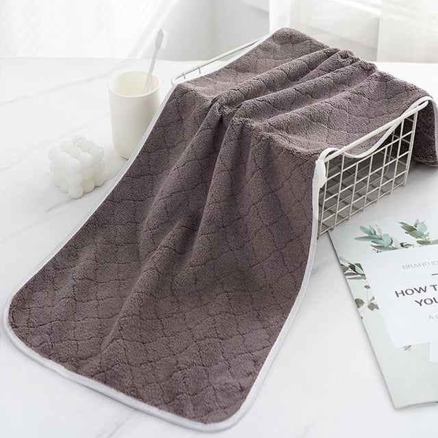 RXIRUCGD Towel Thickened Soft Absorbent Plain Color Household Wash Face Gift Towel